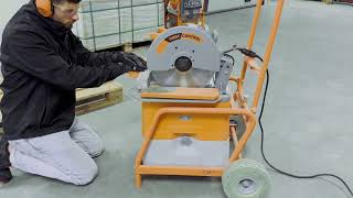 14Inch Masonry Saw with Integrated Dust Control [upl. by Aerdnaed]