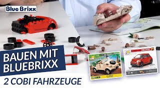 Bauen mit BlueBrixx  zwei Fahrzeuge von Cobi [upl. by Aikehs]