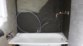 Part 3 How to Tile a Bathroom  Tanking and Preperation [upl. by Eceinert]