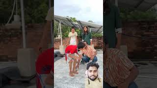 Space me chala gya comedy funny challenge prank fun viralvideos ytshorts airballoon balloon [upl. by Ezarras332]