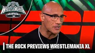 The Rock WrestleMania XL Interview A new era in wrestling amp becoming the Final Boss  WWE on ESPN [upl. by Ricoriki]