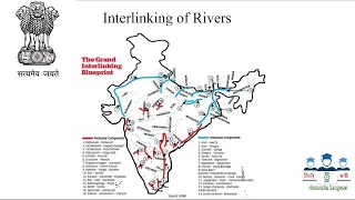 Geography of India  Interlinking of Rivers in Hindi [upl. by Elliott]