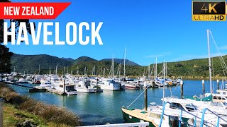 Havelock New Zealand  4K Walking Tour [upl. by Ainorev237]