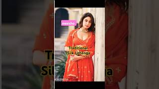 Traditional Silk Lehenga Choli  Bridal Lehenga Choli Design shortsfeed Meesho [upl. by Aisirtap]