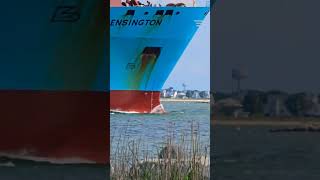 MAERSK MAKING WAVES🌊🌊 ship containership oiltanker roughseas bulkcarrier wow epic waves sea [upl. by Sebastien]