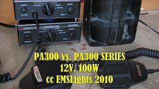 Federal Signal Sirens Duel PA300 vs PA300 SERIES [upl. by Nevets]