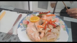 Salmón al Papillote con Karlos Arguiñano Marioneta [upl. by Reube443]