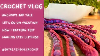 Crochet travel vlog  Losing Yarn Chicken Crocheting Anchor Family Vacation Etsy Plushie Drop [upl. by Rand]