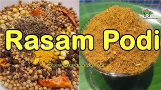 Rasam PowderRasam Podiரசம் பொடி  Tamil   Sattur Parambariya Samayal [upl. by Dorcia949]