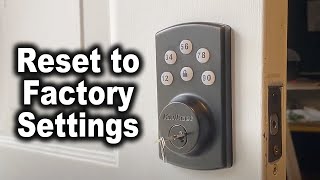 How to Reset Kwikset Powerbolt 2 to Factory Settings  The Fixer Clips [upl. by Jaquiss57]