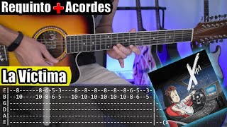 La Víctima  Xavi  Requinto  Acordes  TABS  Tutorial Guitarra [upl. by Natica]