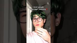 Jaga Jaga meaning😳kirkiimad tiktok funny real relatable meaning shorts short song meme [upl. by Ahsenad]