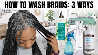 3 Ways to Wash Knotless or Box Braids [upl. by Nuhsyar996]