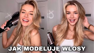 JAK MODELUJĘ WŁOSY  TUTORIAL  Moja ulubiona fryzura 🤍 [upl. by Egiap]