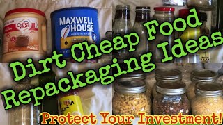 FreeDirt Cheap Food RepackagingProtect Your Investment preppingonabudget [upl. by Itnuahsa899]