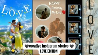 Creative Instagram story ideas for LOVE love igstory instagram creative viral [upl. by Atiroc452]