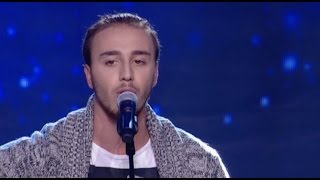 Μάριο Λικάφι  Reckoning song  The Voice of Greece  Blind Audition S02E08 [upl. by Ecirtak]