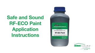 Safe and Sound RFECO Paint  EMF Shielding Paint Application and Grounding Instructions [upl. by Albrecht]