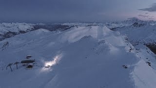 Les backstages  On monte en dameuse avec Eric  Les Menuires [upl. by Elyac]