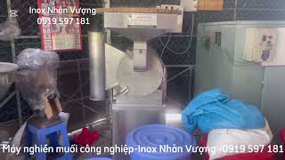 Combo máy nghiền muối tôm máy rang muối tủ sấy muối công nghiệp  Máy Nhẫn Vượng [upl. by Hadeehsar327]