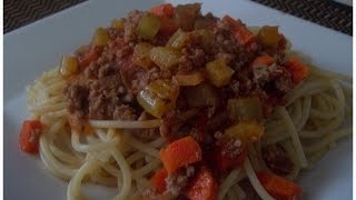 Espagueti a la Boloñesa Espagueti con Carne Molida Delicioso [upl. by Areek]