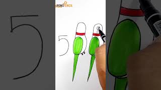 Most Easy Parrot drawing ideas 💡  Rong Pencil  rongpencil drawing art easydrawing [upl. by Klecka]