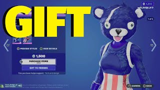 Fortnite Gifting Skins [upl. by Aitropal]