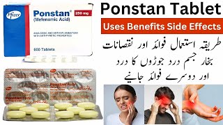 Ponstan Forte Tablet Uses In Urdu  Ponstan Tablet 250mg  Mefenamic Acid [upl. by Morton]