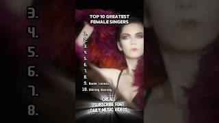 Top 10 Best Female Singers singer women top10 song [upl. by Fitalludba]