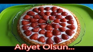 Çilekli Muhallebili Tart [upl. by Stallworth]