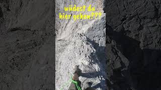 Würdest Du hier gehen Schmaler Grat im Wetterstein mountains climbing [upl. by Anhej]