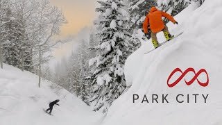 The LONGEST NATURAL HALF PIPE at Park City [upl. by Adnuhs]