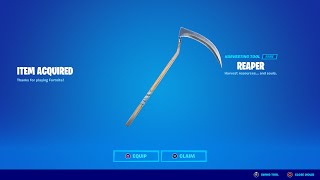 HOW TO GET REAPER PICKAXE IN FORTNITE [upl. by Machute]