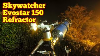 Amazing Skywatcher Evostar 150mm Refractor Telescope [upl. by Angelika162]