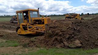 caterpillar vintage dozers cat link club muck shifting weekend sibbertoft 2024 [upl. by Holtorf37]