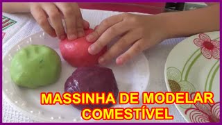 Como fazer massinha de modelar comestível [upl. by Nostrebor]