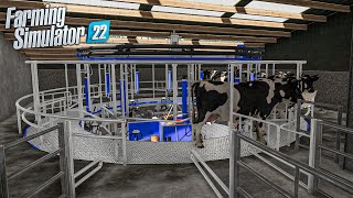 MANUAL COW MILKING on Farming Simulator 22 Full animated [upl. by Dnomaid]