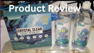 JANCHUN Crystal clear Epoxy Resin product review [upl. by Dranoc]