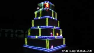 POSH Donkey Kong Projector Wedding Cake [upl. by Riba102]