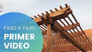 Como CONSTRUIR una PERGOLA de MADERA  TUTORIAL 1 [upl. by Ydnih]