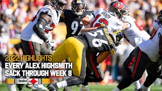 HIGHLIGHTS Every Alex Highsmith sack through Week 8  Pittsburgh Steelers [upl. by Daukas209]