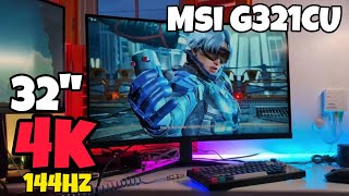 MSI G321CU  32quot 4K 144Hz Gaming Monitor  2 Weeks Later Review [upl. by Seko372]