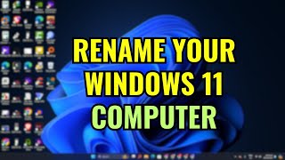 How to Change PC Name in Windows 11 EASY [upl. by Anoynek]