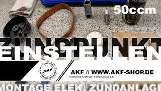 Motor 50ccm  Zündung montieren  Zündpunkt einstellen Tutorial [upl. by Hacceber804]