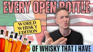 Some bangers in here  ALL my open WORLD WHISKIES [upl. by Ikiv]