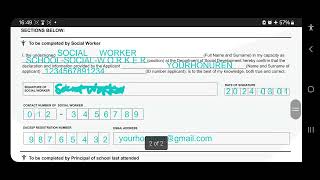 📲Online💻 completed📝 NSFAS form for students who are supported by social workers Yourhonuren viral [upl. by Eimareg782]