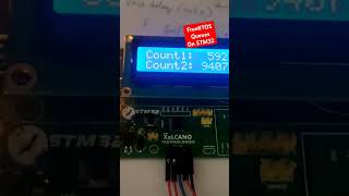 STM32 Running 3Tasks amp Passing Value from Task 2 to Task 1esp32 stm32 freertos 1 trending diy [upl. by Saoj]