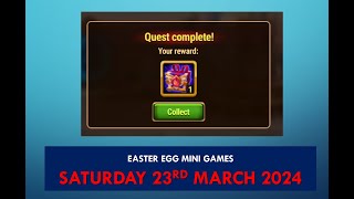 Easter Eggs 2024 Mini Games Game for Saturday 23rd March 2024 [upl. by Truman448]