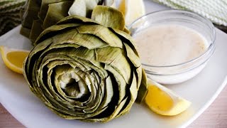 Artichokes with Lemon Beurre Blanc Recipe Chef Julie Yoon [upl. by Ahsiena]