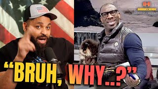 Shannon Sharpe Confronts Fan Recording Him Walking Thru Airport Holding Pomeranian [upl. by Ardisi]